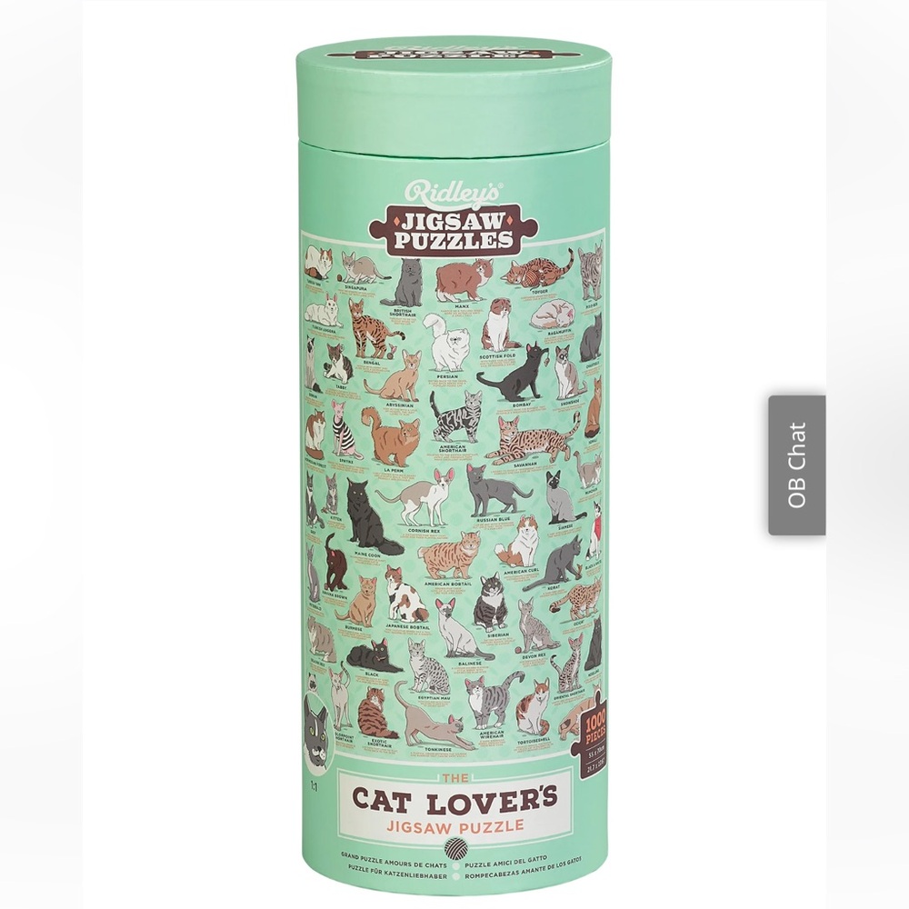 Ridleys. Cat Lover's Jigsaw Puzzle. 1000 pieces